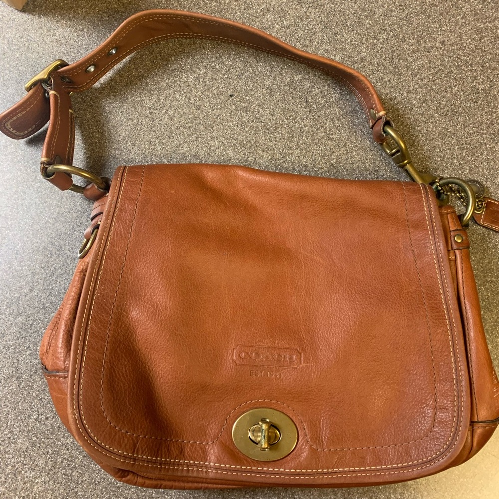 Vintage Coach Saddle Bag